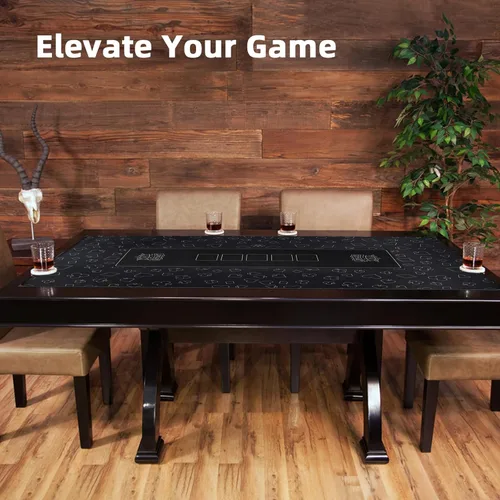 Miniatura 8 de GUTSHOT Alfombrilla de Póquer Plegable de Calidad de Casino Paño de Mesa de Póquer Resistente al Agua, Multi-Spandex Suave Juego Impermeable