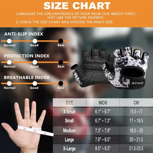 Miniatura 4 de Guantes de levantamiento de peso mínimo, guantes cortos de microentrenamiento con almohadillas de agarre y protección completa de la palma y agarre