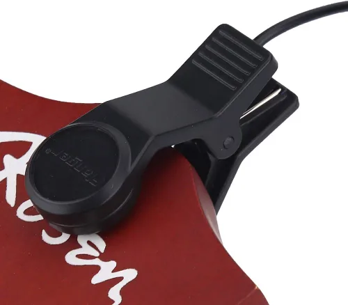 Miniatura 6 de Pastilla con clip, micrófono portátil de recogida vocal, transductor de audio para sintonizador de instrumentos musicales