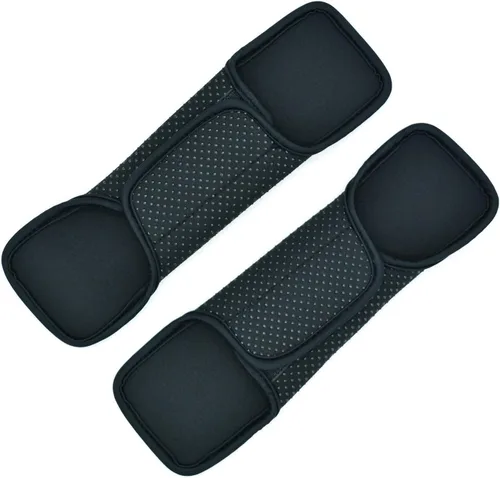Wanty 1 Par de Almohadillas para Correa de Hombro de Neopreno Color Negro Multiusos Cómodas Almohadillas Cojín Protector de Hombro para Mochila