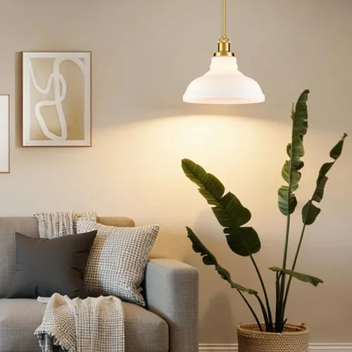Miniatura 7 de HOLKIRT Modernas lámparas colgantes doradas, luces colgantes de isla de cocina, luces colgantes para dormitorio, comedor, baño con cúpula de cristal