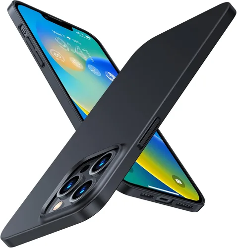 Miniatura 14 de TORRAS Ajuste Delgado funda para iPhone 12 Pro Max, funda ultrafina con agarre antideslizante y sin huellas dactilares, funda de plástico duro súper