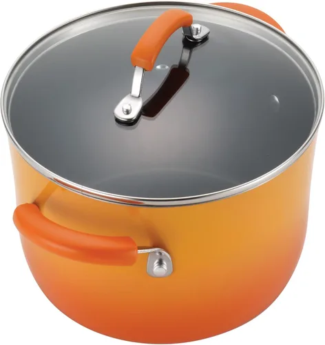 Miniatura 5 de Rachael Ray Juego de utensilios de cocina antiadherentes de esmalte duro, 14 piezas - Rojo