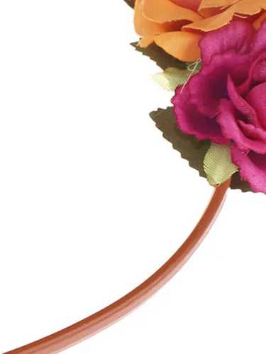 Miniatura 6 de Wiwpar Antlers - Diadema de ciervo, corona de pelo floral, festival y Navidad, bonito accesorio para mujeres y niñas (naranja)