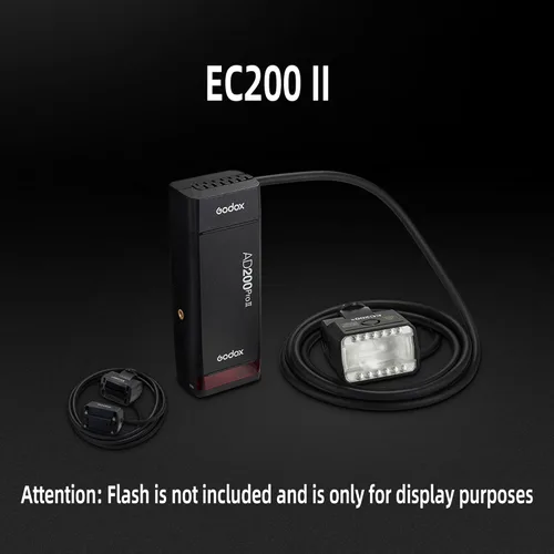 Miniatura 3 de Godox EC200II 6.6 ft zapata remota separación extensión cabeza flash accesorios para Godox AD200PRO II AD200PROII cabeza flash