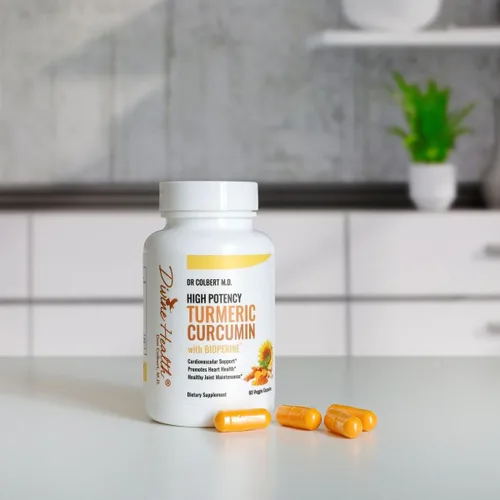 Miniatura 2 de Cúrcuma de alta potencia del Dr. Colbert con bioperina 60 cápsulas 500 mg extracto de raíz de cúrcuma