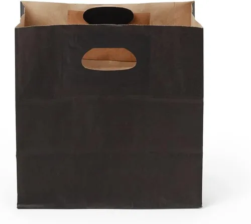 Miniatura 13 de Bag Tek Rectangle Paper Take Out Bag - with Handles - 11" x 7" x 11" - 100 count box