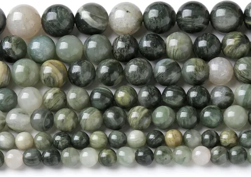 Miniatura 24 de 45 piezas de cuentas de piedra natural de arco iris de Alashan de 8 mm de ágata para hacer joyería, cuentas de piedra de 15" para pulseras