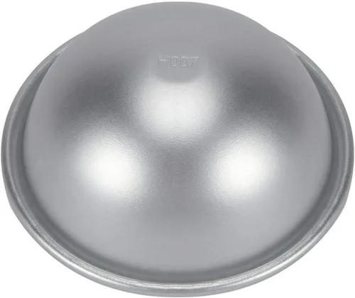 Miniatura 8 de Fydun Molde de aluminio para tartas de gasa, 4.1 x 1.8 in, plateado, cúpula, redonda, antiadherente, formal, decorativo
