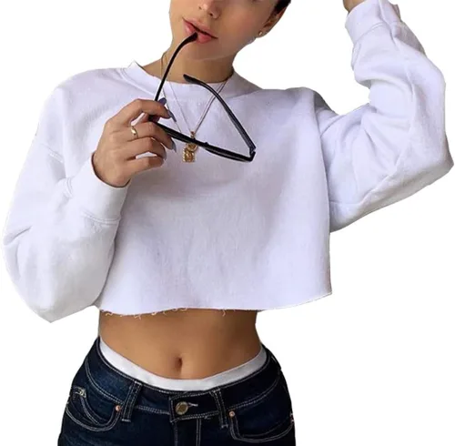 Miniatura 2 de Artfish Sudaderas sueltas de manga larga con cuello redondo para mujer, para entrenamiento, estilo casual