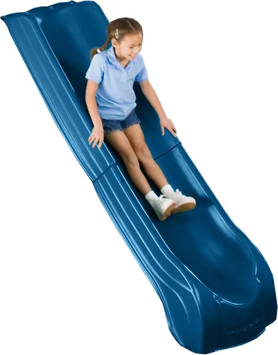 Miniatura 5 de Swing'n'Slide NE 4701 Tobogán Summit de 2 piezas, Resbaladilla de plástico con forma de cuchara para plataformas de 1.2 m, color azul