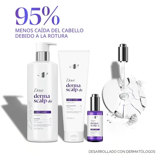 Miniatura 5 de Dove Derma Champú para el cuero cabelludo 1 unidad Impulso de densidad para 4 veces más plenitud visible, con glicerina, 16 onzas