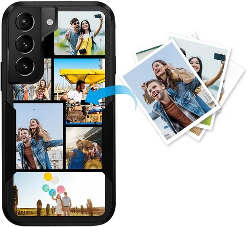 Miniatura 12 de Funda protectora personalizada para Samsung Galaxy S22 Ultra 5G (versión 2022), funda protectora de doble capa resistente con múltiples fotos, a