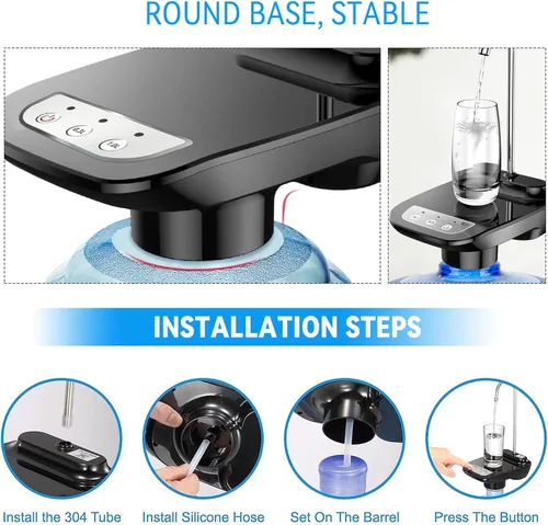 Miniatura 5 de Bomba dispensadora de agua potable de 5 galones, bomba eléctrica automática para botellas de agua potable de 1 a 5 galones para garrafones de agua