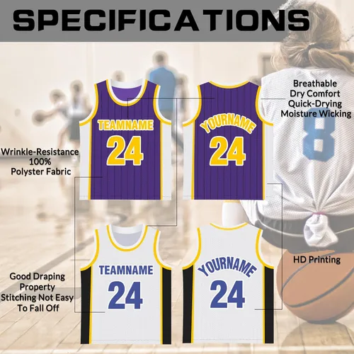 Miniatura 4 de Camiseta de baloncesto personalizada para hombre, camiseta personalizada con nombre, número de equipo, camiseta de uniforme de baloncesto para niños