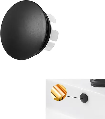 Cubierta de desbordamiento para lavabo de baño, inserto de latón en agujero, tapas redondas, níquel cepillado, recipiente de cerámica de repuesto