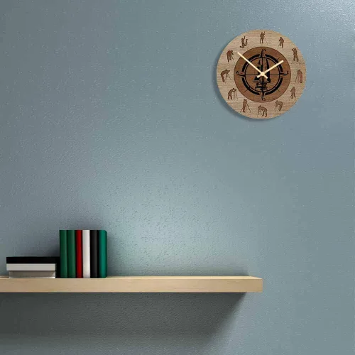 Miniatura 6 de Geek Alerts Reloj de pared para trabajo de construcción, ingeniero, decoración del hogar, funciona con pilas, cuarzo silencioso, impreso, 12 Sin