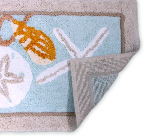 Miniatura 4 de Avanti Linens - Alfombra de baño, suave y absorbente, accesorios de baño inspirados en la playa (colección Seaglass, 20 x 30 pulgadas)