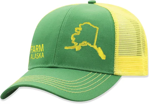Miniatura 130 de John Deere Gorra de béisbol con logotipo y malla trasera con contraste, para hombre