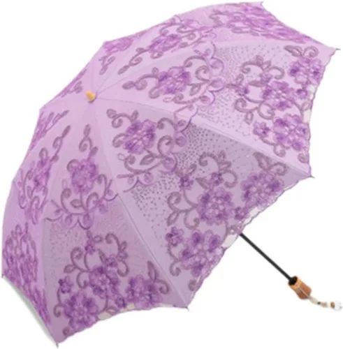 Miniatura 47 de Honeystore - Parasoles de encaje de flores para fiesta de boda, paraguas nupcial de encaje