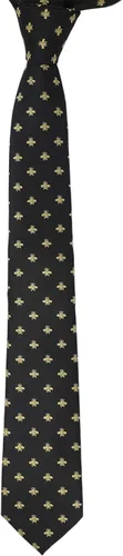 Miniatura 2 de mendepot Bee Necktie con caja de microfibras de Jacquard Oro Bee Pattern Necktie