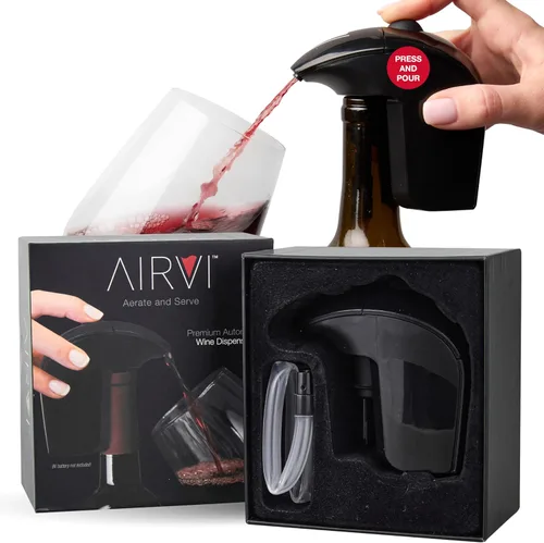 Miniatura 7 de Dispensador automático de vino, boquilla y decantador aireador eléctrico, manos libres, sin derrames, sin goteo, mejora el aroma y el sabor, regalos