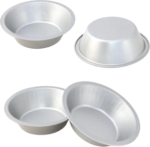 Moldes de hojalata de tamaño pequeño, tamaño personal, moldes para hornear pasteles de acero estañado, tamaño de porción, moldes para hornear