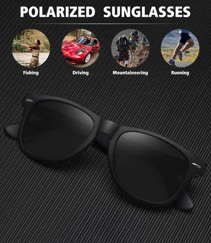 Miniatura 134 de MEETSUN Polarized Sunglasses for Women Men Classic Retro Square Frame Driving Sun Glasses UV Protection