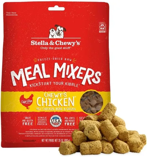 Miniatura 39 de Stella & Chewy's Mezcladores de Comida Cruda Liofilizada de Res - Aderezo y Mezclador de Comida para Perros - Hecho con 95% Carne de Res Alimentada