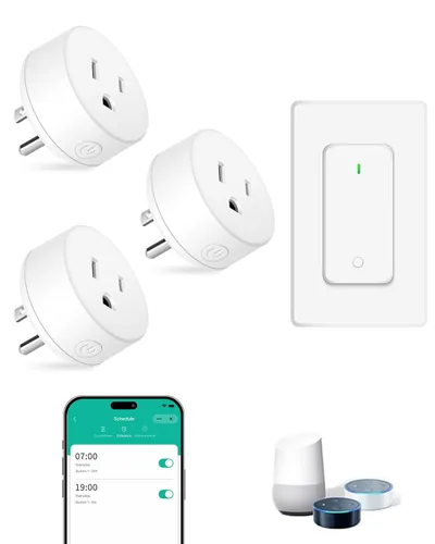 Miniatura 63 de NineLeaf Interruptor de salida remoto inalámbrico, interruptor de lámpara remoto, interruptor decorativo de enchufe de luz de encendido y apagado