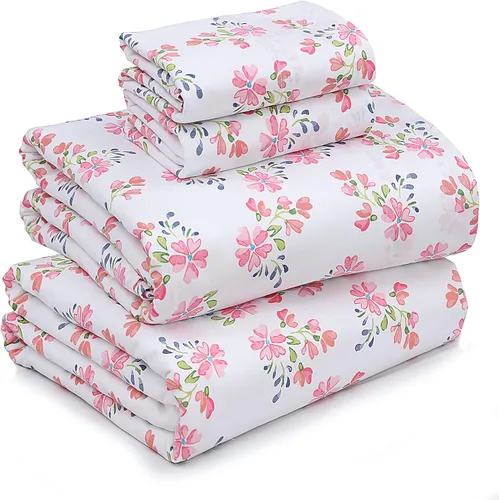 Miniatura 36 de RUVANTI Juego de sábanas divididas tamaño King de 100 % algodón para cama ajustable, 5 piezas, ropa de cama de tejido de percal suave y Guisante