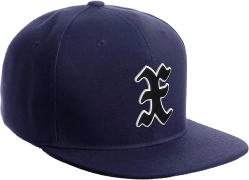 Miniatura 310 de Daxton Gorra clásica con visera de billete plano con letras del alfabeto inglés antiguo de la A a la Z