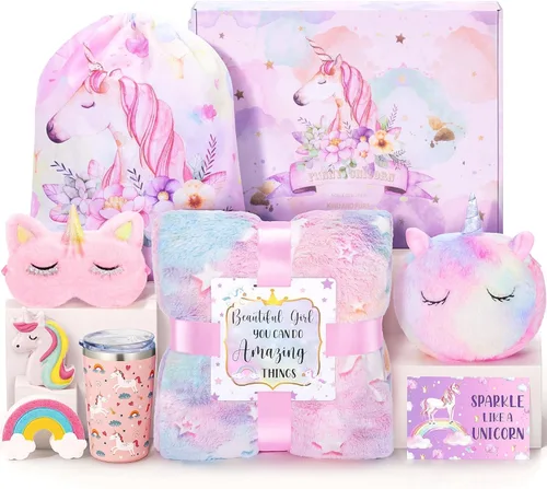 Regalos de unicornio para niñas de 4-6, 6-8, juego de regalos de cumpleaños de Pascua para niñas de 4, 5, 6, 7, 8, 9 años o más, juguetes de