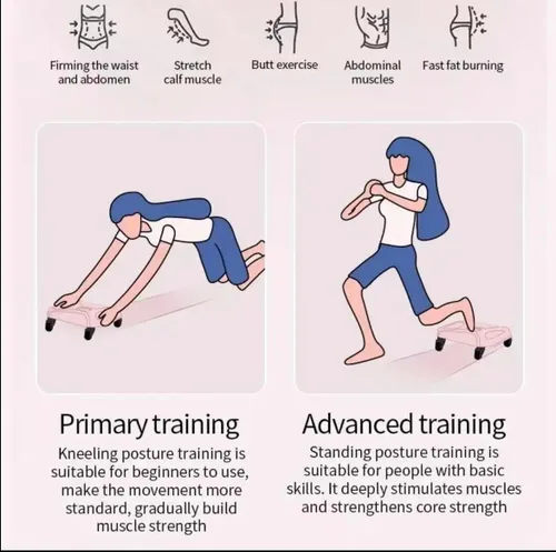 Miniatura 4 de Entrenador muscular abdominal rodante