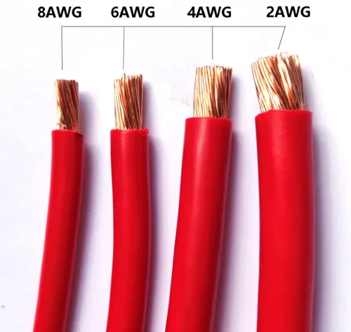 Miniatura 6 de Conjunto de cables de batería 8AWG-2FT, cable de alimentación, cables puente inversor de batería de 2 pies con terminales de 3/8