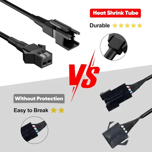 Miniatura 2 de Honalia Cable de Extensión de Luz de Roca Blanca Pura 4 PIEZAS, Cable de Extensión 47 Pulgadas 2 Pines, Luces LED Blancas de 6000K para Camiones UTV