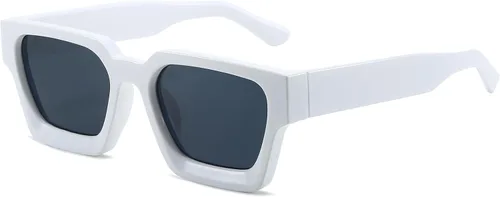 Miniatura 157 de AIEYEZO Gafas de sol cuadradas para mujeres y hombres, gafas de sol cuadradas con montura gruesa, estilo de diseñador simple