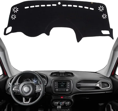 Miniatura 16 de Cubierta de Salpicadero Alfombrilla de Tablero Compatible con Je-ep Wrangler JK 2017-2011 (para Código de Cuerpo JK), Alfombrilla Antirreflejos