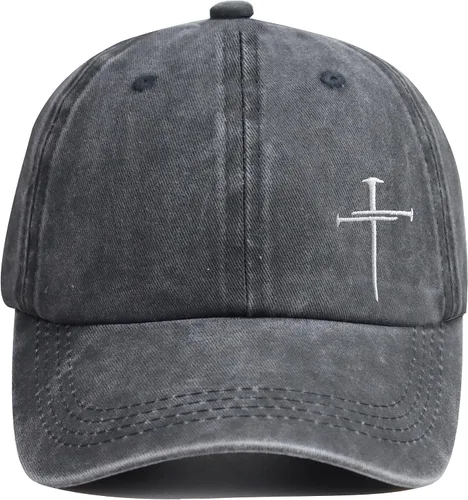 Miniatura 2 de HHNLB Sombreros de Jesús para hombres y mujeres, gorra de béisbol cristiana de algodón bordado ajustable