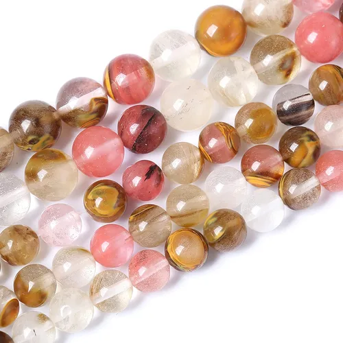 Miniatura 31 de Cuentas de jade verde chino natural, piedras preciosas, cuentas redondas sueltas para hacer joyas, pulsera DIY, collar, 8mm, 45 piezas, 15 pulgadas