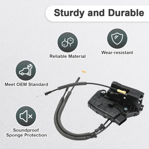 Miniatura 4 de Actuador eléctrico para cerradura de puerta delantera izquierda, lado de accionamiento compatible con Kia Sportage 2017 2018 2019 2020 2021