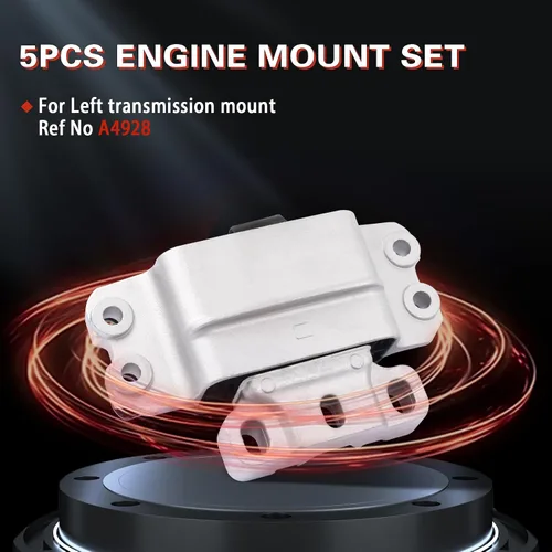 Miniatura 4 de Kit de 5 piezas de soporte de motor y transmisión para Jetta 2.0L 2005-2010 Beetle 2.5L 2006-2014 Golf 2.5L 2012-2014 Passat 2006-2009 Rabbit