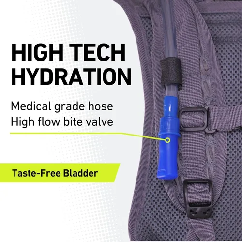 Miniatura 5 de Vibrelli Hydration Backpack & 2L Hydration Bladder - High Flow Bite Valve - Hydration Pack for Cycling, Running, Hiking