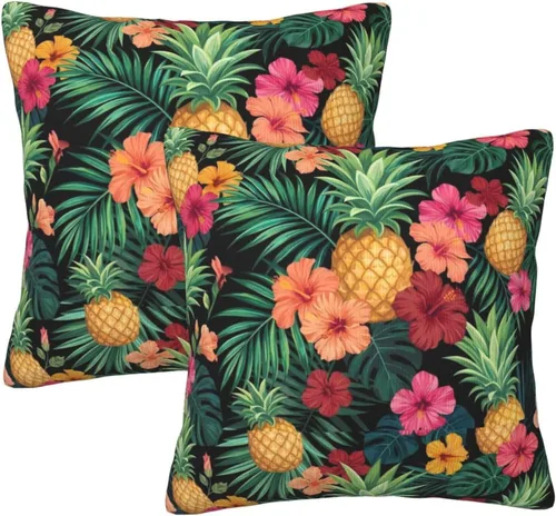 Miniatura 13 de Perinsto Juego de 2 fundas de almohada decorativas para sofá, cama, decoración del hogar, 16 x 16 pulgadas