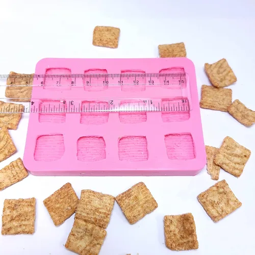 Miniatura 3 de Molde de vela de jabón de tostada de cereales crujientes de canela para molde de cera para molde de canela de cereales de resina