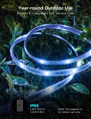 Miniatura 5 de Govee Tira de luces LED para exteriores, 32.8 pies, luces inteligentes para exteriores que funcionan con Alexa y Google Assistant, control