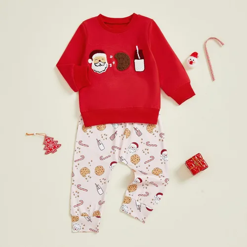 Miniatura 99 de Conjunto de camisa larga y divertida para bebé niño y niña, ropa de primera Navidad, 6, 12, 18, 24 meses, 2T