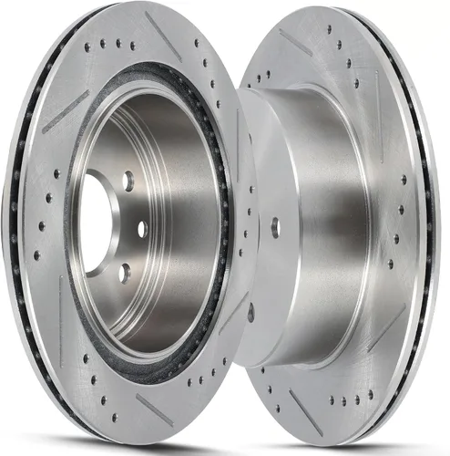 Miniatura 42 de SCITOO Rear Brake Rotors For Honda For CR-V 2002-2004 Drilled & Slotted Disc Brakes Rotors Replacement:31304