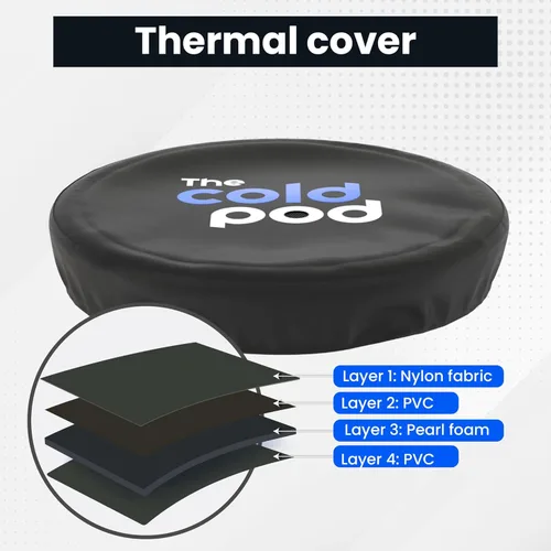 Miniatura 7 de The Cold Pod Bañera de Baño de Hielo para Atletas con Tapa: Tina de Inmersión en Frío de 88 Galones para Recuperación, Piscina de Inmersión en Baño