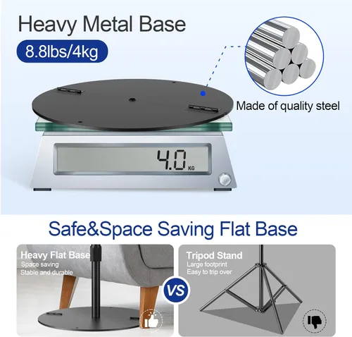 Miniatura 2 de EMART Soporte de fondo ajustable de 7 x 10 pies, kit de soporte de fondo de fotos de tubo y cortina con base de metal resistente, bolsa de agua